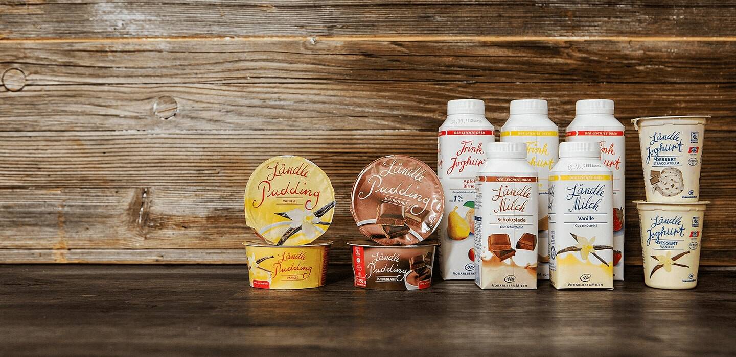 Übersicht-Pudding, Vorarlberg Milch Übersicht-Pudding, Vorarlberg Milch