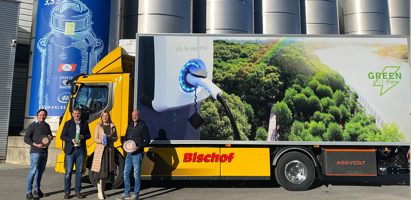 E-LKW, Vorarlberg Milch E-LKW, Vorarlberg Milch