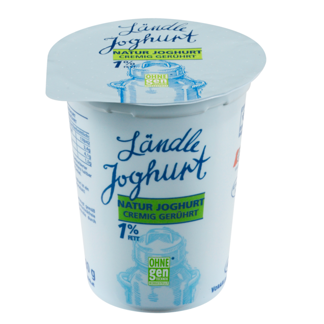 Ländle Naturjoghurt cremig 1, Vorarlberg Milch
