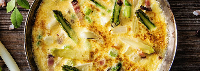 Spargelspeckflan 1, Vorarlberg Milch